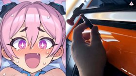 Koyuki's Car Dent Fixing (Blue Archive)